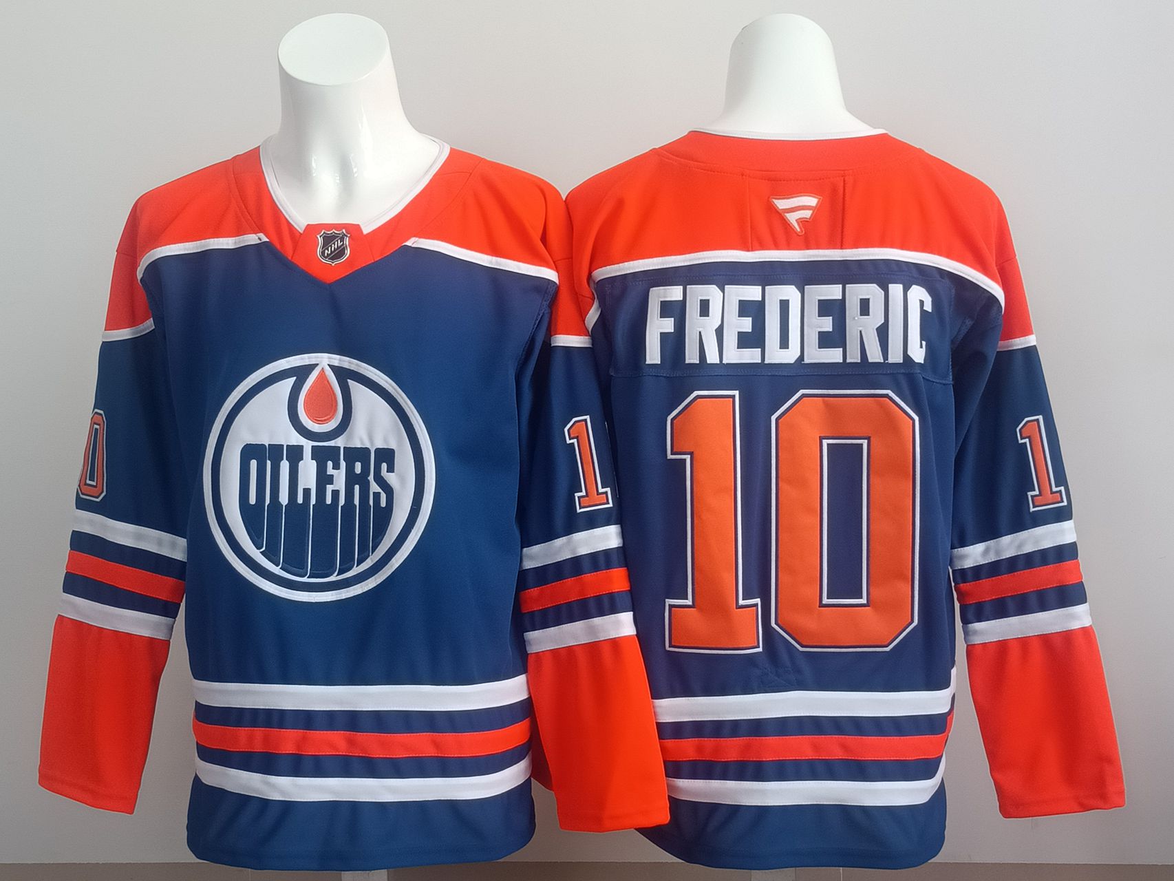 Men 2025 Edmonton Oilers #10 Frederic Blue NHL Jersey style 01
